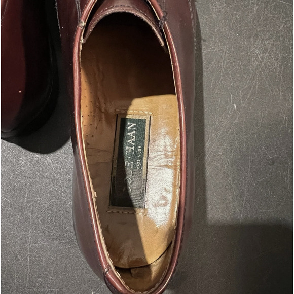 Cole Haan Dress Shoes Mens Size 11 D Oxblood Cap Toe Derby Made in USA main image 8
